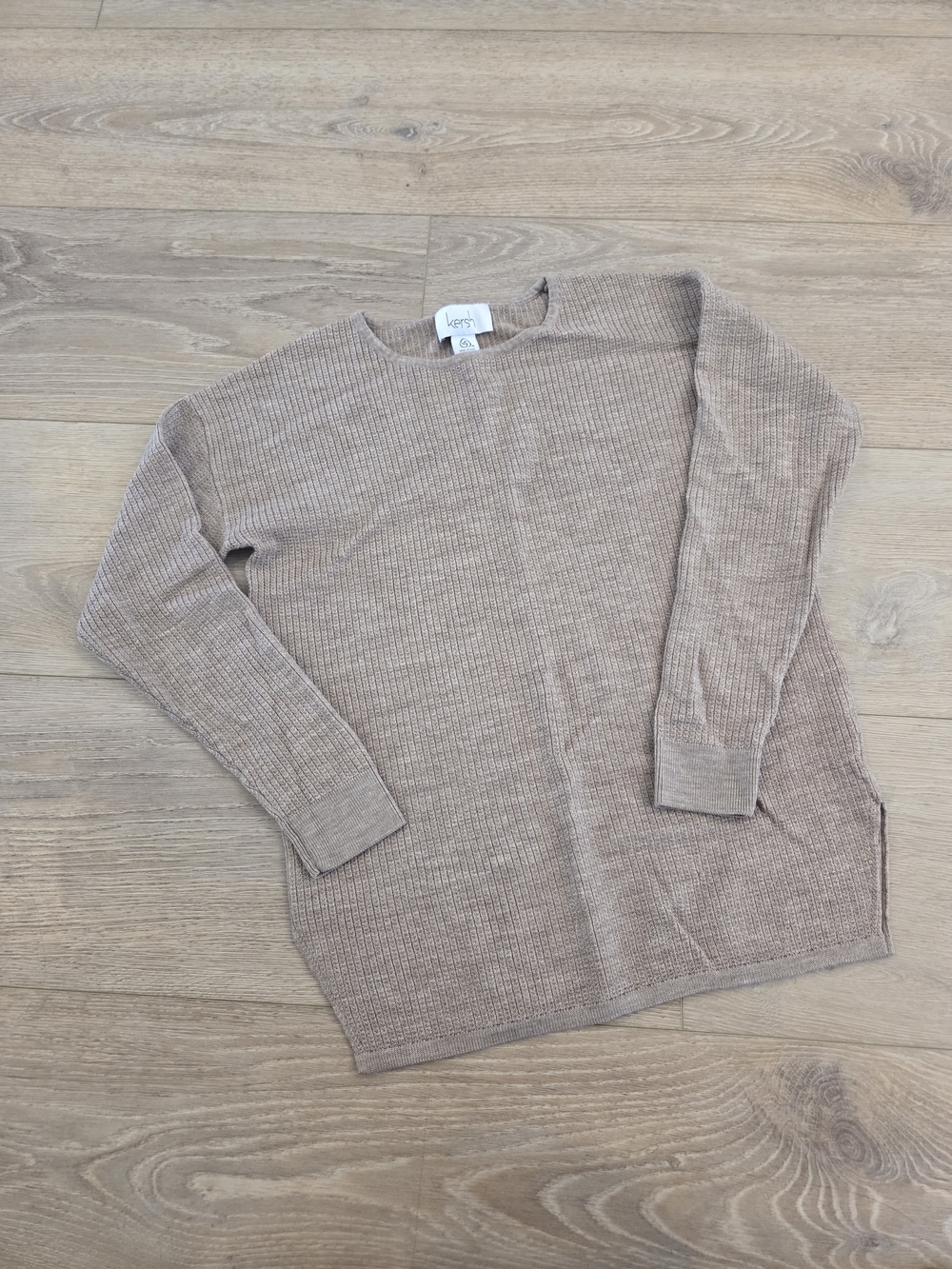 Kersh Ribbed Crewneck Sweater